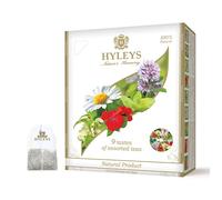 Hyleys® | Coffret de thé noir et vert assorti | Thés noirs et verts en 9 saveurs différentes | Coffret cadeau de thé aux saveurs mélangées - 100 sachets de thé (150 Gr)