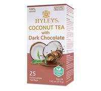 Hyleys Wellness - Thé naturel à la noix de coco avec chocolat noir, 25 sachets de thé (OGM, sans gluten, sans produits laitiers, sans sucre et 100 % naturel)