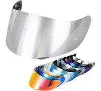 HYLGY Visiere Casque Moto pour AGV K1 / K1S / K3SV / K5S, Protection UV, Visière Teintée Anti-Rayures de Remplacement, Lentille de Protection de Style,Normal-H Silver Plated Lenses