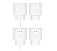 HYLITE Smart Plug 4-Pack - WiFi 2.4GHz Tuya Prise Intelligente Alexa & Google Home, Télécommande, Minuteur & Compte à Rebours, CEE7/7 Type E/F, Blanc