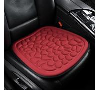 HYLLYP 1 PCS Coussins de Siège pour VW T-ROC R-Line 2020-2025, Mousse à Mémoire de Forme Respirant Ergonomique Confortable Protecteur de Siège Auto,Red