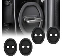 HYLLYP 4 Pièces Protection pour Serrure de Porte pour Alpine A290, Amortisseur Silencieux Protecteur de Serrure de Porte, Accessoires Porte Serrure (Noir)