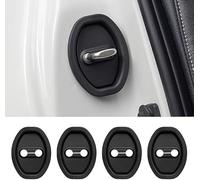 HYLLYP 4 Pièces Protection pour Serrure de Porte pour BMW 3 Series 3er Touring G21 2019-2023, Amortisseur Silencieux Protecteur de Serrure de Porte, Accessoires Porte Serrure (Noir)