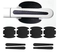 HYLLYP 8PCS pour Ford Ranger Wildtrak 2012-2022 Ensembles Film de Protection Poignée de Porte Voiture Fibre de Autocollant Auto-adhésif Anti-Rayures Résistant