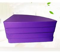 HYLMF Tapis de danse de pole pliable à absorption des chocs/Tapis ronds de pole dance/Coussinet de protection pour gymnastique et yoga (Taille: 120X10CM, Couleur: Violet)