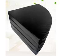 HYLMF Tapis de pole dance pliable absorbant les chocs / tapis de pole dance rond / tapis de gymnastique yoga protection de sécurité (taille : 150 x 10 cm, couleur : noir)