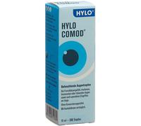 HYLO COMOD Collyre Humidifiant Sans Conservateur Gouttes Ophtalmiques 2x10 ml