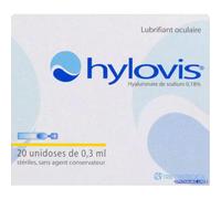 Hylovis Lubrifiant Oculaire Unidoses 20x0,3ml