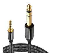 HYLQZAT Débutant Câble Audio Guitare Câble 6.35mm Pour Amplificateur De Guitare Console Mixage Connecteur Adaptateur Sortie TRS