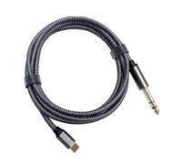 HYLQZAT Débutant Câble Audio Guitare Câble 6,5 Mm Électronique Piano Guitare Console De Mixage Carte Son Amplificateur Connexion(1m)