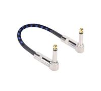 HYLQZAT Débutant Câble Audio Guitare Câble Court De Patch Pédale D'effets Pour Amplis Guitare Électrique Double Angle Droit 15/30cm Durable