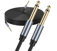 HYLQZAT Débutant Câble Audio Guitare Câble De Guitare 6.35mm Mono 1/4 Patch Accessoires Pour Instruments Musique(30cm,5 Pieces)