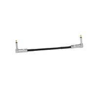 HYLQZAT Débutant Câble Audio Guitare Câble De Pédale D'effet Guitare Fil Connexion 6.35Mm Connecteur Patch Plat Têtes Métalliques(15CM)