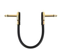 HYLQZAT Débutant Câble Audio Guitare Câble De Pédale D'effet Guitare Patch Plat 6.35mm Connexion 1/4 À Angle Droit 15/30cm(Type1)