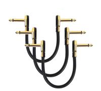 HYLQZAT Débutant Câble Audio Guitare Câble De Pédale D'effet Guitare Patch Plat 6.35mm Connexion 1/4 À Angle Droit 15/30cm(Type7)