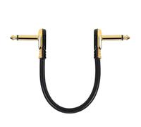 HYLQZAT Débutant Câble Audio Guitare Câble De Pédale D'effet Guitare Patch Plat 6.35mm Connexion Sortie À Angle Droit 1/4 Longueur 15/30cm