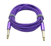 HYLQZAT Débutant Câble Audio Guitare Câble De Sortie Tressé En Nylon 6,5 Mm Pour Amplificateur Mixage Guitare Connexion Durable