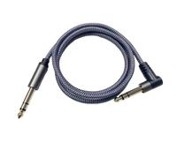 HYLQZAT Débutant Câble Audio Guitare Câble TRS Droit À Angle Droit De 6.35mm Guitare Électrique Professionnelle Et Amplificateur