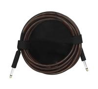 HYLQZAT Débutant Câble Audio Guitare Cordon De Fil Sans Bruit Sortie 6.5mm Ligne Réduction Accessoires Et Pièces Professionnels Pour Guitare(6M Coffee)