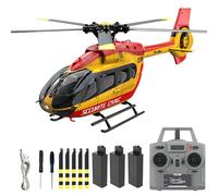 Hylukon Hélicoptère télécommandé 2,4 GHz RC hélicoptère avec Double Moteur sans balais 4 canaux, positionnement de Flux Optique, stabilisation Gyroscope à Six Axes