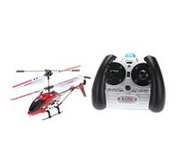 Hylukon Mini hélicoptère S107G - Rouge - Télécommande infrarouge - Avec gyro et cadre de protection