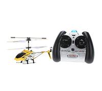 Hylukon S107G Mini hélicoptère jaune - Télécommande infrarouge - Avec gyro et cadre de protection