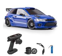 Hylukon Voiture télécommandée 1/28 2,4 GHz RC Voiture Drift Car 4WD avec lumières LED, pneus de voiture Drift Car comme cadeau d'anniversaire pour enfants et garçons