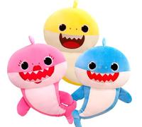 HYMBCFW Shark Peluche, 3PCS Shark Poupée Jouets en Plush Animal Soft Cadeaux pour Enfants Fêtes d'Anniversaire (20cm)