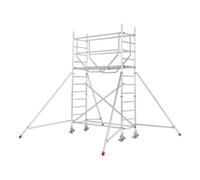 HYMER Échafaudage roulant ADVANCED SAFE-T avec stabilisateurs, module 1+KIT+kit de stabilisateurs Hymer Quantité:1
