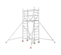 HYMER Échafaudage roulant ADVANCED SAFE-T avec stabilisateurs, module 1+KIT+kit de stabilisateurs Hymer Quantité:1