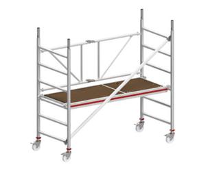 HYMER Échafaudage roulant, pliant avec stabilisateurs, hauteur de portée 2,80 m Hymer Quantité:1