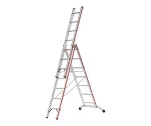 HYMER Échelle transformable à marches, trois plans, 3x7 échelons/marches Hymer Quantité:1