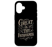 Hymne - Great is Thy Fidélité - Culte de louange chrétienne Coque pour iPhone 16
