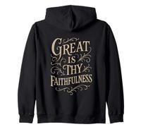 Hymne - Great is Thy Fidélité - Culte de louange chrétienne Sweat à Capuche