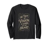 Hymnes - Be Thou My Vision - Verset biblique chrétien Religieux Manche Longue