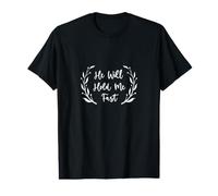 Hymnes d'espoir : il me tiendra Vite, Conception de Foi chrétienne T-Shirt Graphique avec Valeur