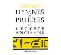 Hymnes et prieres de l'egypte ancienne - - André Barucq - Cerf - Livre