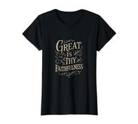 Hymnes - Great is Thy Faithfulness - Culte de louange chrétienne T-Shirt Graphique avec Valeur