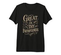 Hymnes - Great is Thy Faithfulness - Culte de louange chrétienne T-Shirt Haut de Gamme