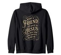 Hymnes : Quel ami Nous Avons en Jésus, Christian Vintage Faith Sweat à Capuche