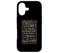 Hymnes - Trust & Obey - Christian Jésus Faith Religious Bible Coque pour iPhone 17