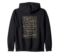 Hymnes - Trust & Obey - Christian Jésus Faith Religious Bible Sweat à Capuche