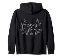 Hymns of Grace : Amazing Grace Design Classique de la Foi chrétienne Sweat à Capuche