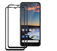 HYMY 2 Pièces Verre Trempé pour Nokia 5.3 Film Protection Full Glue Full Cover d'écran en Verre Trempé Cristal Film Protection Full Glue Full Cover en Vitre sans Bulles d'air Verre