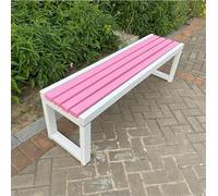 Hynbdes Banc De Jardin Extérieur De Patio, Banc sans Dossier, Mobilier D'extérieur Résistant Au Soleil Et À La Pluie, Décoration De Parc/arrière-Cour/Balcon