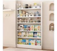 Hynbdes Bibliothèque Derrière la Porte, Étagère Gain de Place, Bibliothèque en Bois pour Enfants, Organisateur de Jouets et Livres, Salon, Chambre d'enfants, Bureau.