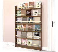 Hynbdes Bibliotheque Enfant - étagère de Rangement Murale - Bibliothèque Derrière la Porte - Ultra-Mince - Peu encombrant,en Bois,Antidumping,Meubles de Rangement derrière la Porte-Facile à Assembler.