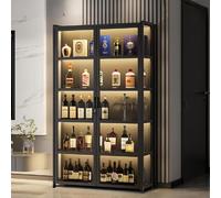 Hynbdes Casier à Boissons, Meuble de Bar à vin, Buffet de Cuisine pour Mini-Bar, Salle à Manger, Salon, Chambre, Bureau.