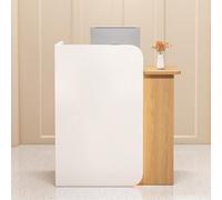 Hynbdes Comptoir de Réception,Comptoir d'accueil, avec Lumières LED et Tiroir Verrouillable, pour l’Accueil de Bureau. l’Attention. la Boutique. Le Commerce