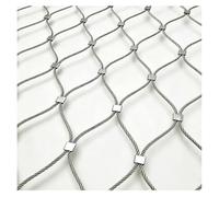 Hynbdes Souple Câble de Maille D'acier Inoxydable, grillage à poules | Filet de Corde en Acier Inoxydable 304, pour Garde-Corps D'extérieur, Maille de Sécurité D'escalier, 5cm/2mm 2×4m